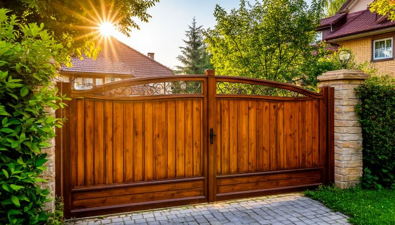 Ворота для частного дома из дерева: эстетика, надежность и автоматизация